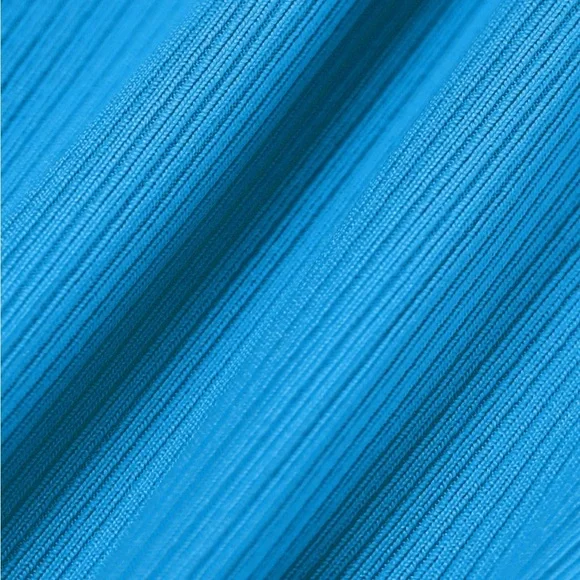 Berlook Blue Reversible Halter Triangle Bikini Top and Blue Tie Bikini Bot 58 - Picture 12 of 14